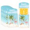 Big Dot of Happiness Beach Christmas Gift Card Holders with Envelopes, Tropical Cash Money Holders & Gift Card Sleeves, Nifty Gifty Pack, Set of 8